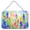 Edge Collections - 8" x 12" - Multicolor - Texas Bluebonnets Aluminum Metal Sign Wall or Door Hanging Print - 1 Piece